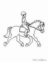 Rider Horse Coloring Pages Getcolorings sketch template