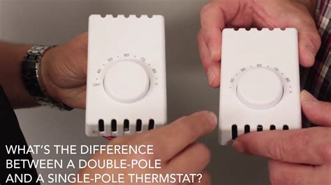 whats  difference   double pole  single pole thermostat cadet faq youtube