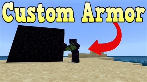 minecraft bedrock edition custom armor addon  youtube