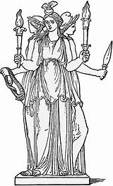 Hecate Britannica Correspondences Mythology Diosa Myth Engraving Hécate Spells8 Offerings sketch template