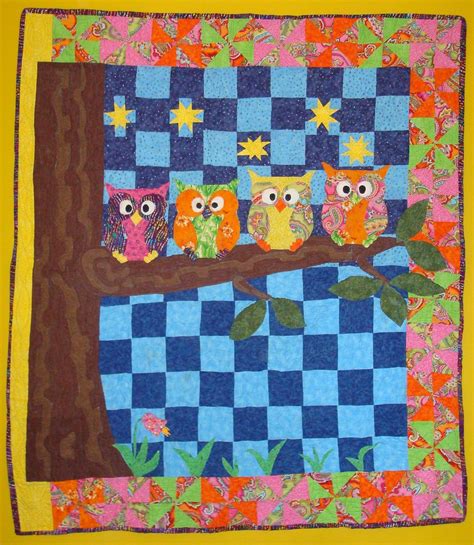 owl quilt finished  photo  flickriver