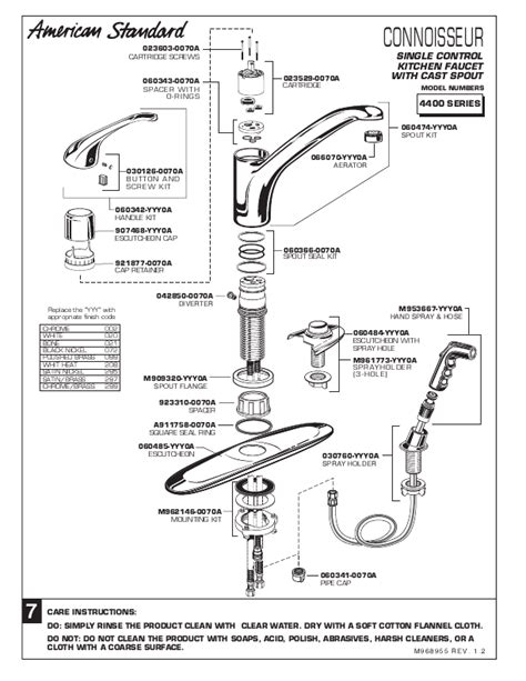 american standard sink faucet parts plumbing supplies