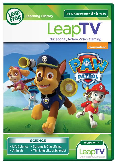 leapfrog leaptv educational active video game paw patrol storm rescuers toys and games