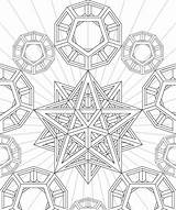 Coloring Pages Geometry Sacred Geometric Op 3d Dodecahedron Stellated Deviantart Adult Fractal Aztec Calendar Printable Shapes Color Drawing Colouring Pattern sketch template