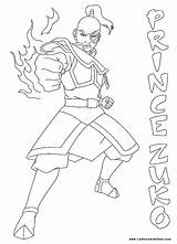 Coloring Pages Avatar Airbender Last Printable sketch template