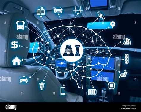 autonomous car  aiartificial intelligence concept stock photo alamy