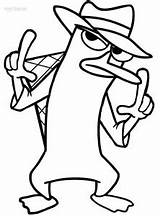 Perry Platypus Coloring Pages Printable Cool2bkids Ferb Kids Phineas Clipart Disney Colouring Clipartmag sketch template