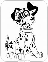 Coloring 101 Pages Dalmatians Disneyclips Lucky Disney Printable Dog Funstuff sketch template