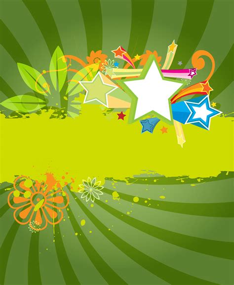 Green Poster Template Vector Art And Graphics