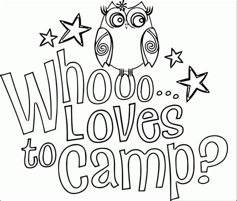 camping coloring pages  coloring home