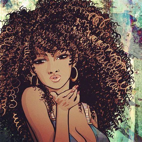 55 Amazing Black Hair Art Pictures And Paintings