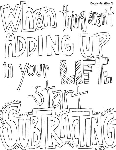 students  create artwork quote coloring pages