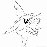 Sharpedo Xcolorings Starly sketch template