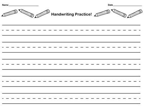 writing paper template  handwriting practice sheets handwriting