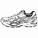 Asics Clipartmag Webstockreview Sneakers sketch template