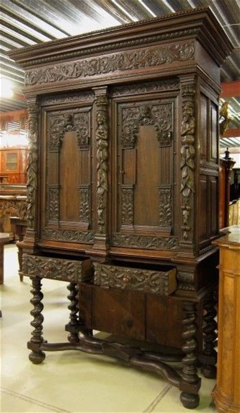 original danziger barock kabinettschrank aus nussbaum