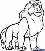 Lion King Drawings Draw Characters Disney Library Clipart Kids Mufasa sketch template