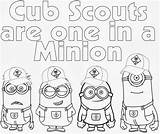 Scouts Beaver Motto Certificates Beavers Despicable Minion Cubs Getcolorings Coloriage sketch template