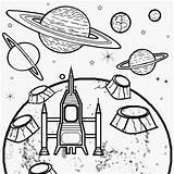 Astronomy Coloring Kids Moon Printable Space Pages Rocket Surface Nasa Crater Drawing Activities Big Fun Planet Color Landing Base Super sketch template