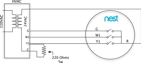google nest thermostat  wiring diagram wiring draw  schematic