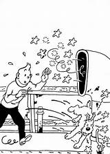 Tintin Kuifje Tim Tin Tintim Colorir Coloriage Struppi Kleurplaten Desenhos Ausmalbilder Rintintin Bobby Fusee Imprime Milou Malvorlagen Desene Colorat Malbuch sketch template