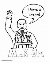 Luther Martin King Coloring Pages Speech Drawing Printable History Color Mlk Dream Jr Quotes Print Printables Getdrawings Getcolorings sketch template