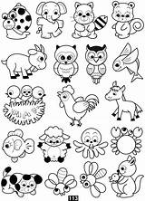 Colorear Para Dibujos Tiernos Animales Imprimir Pintar Animalitos Niños Dibujo Faciles Coloring Bonitos Niño sketch template