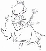 Rosalina Coloring Pages Princess Peach Daisy Mario Print Colouring Lines Lovely Deviantart Super Printable Anime Getdrawings Library Clipart Popular sketch template