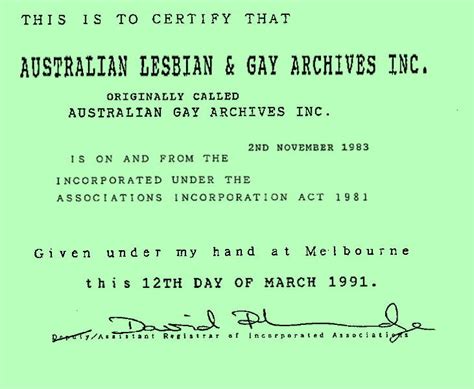 1991 The Australian Lesbian And Gay Archives Aqua