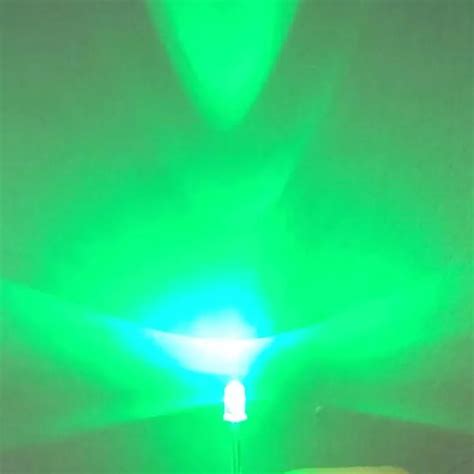 pcs mm led diodes flashing jade green clear blinking light emitting diodes brightness flash