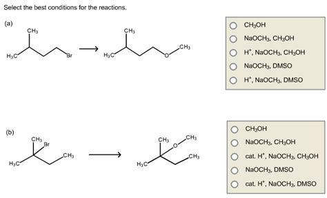 solved select   conditions   reactions choh cheggcom