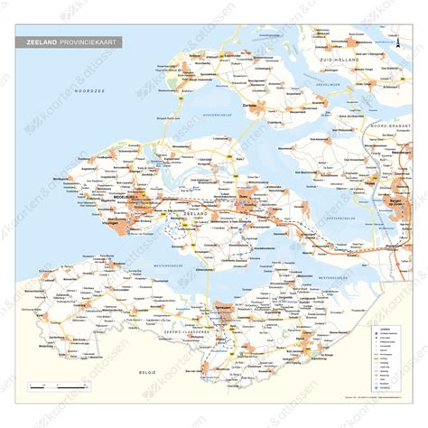 zeeland digitale provinciekaart staatkundig  kaarten en atlassennl