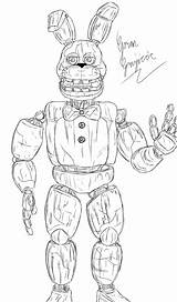 Nightmare Pages Chica Freddy Bonnie Coloring Unnightmare Mobile Drawing Template sketch template