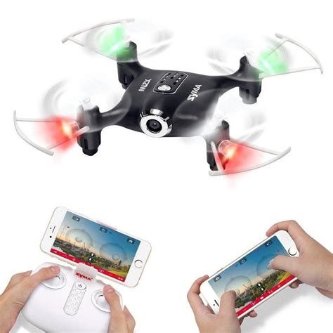 syma xw wifi fpv mini drone  camera  video led nano pocket rc dodoeleph