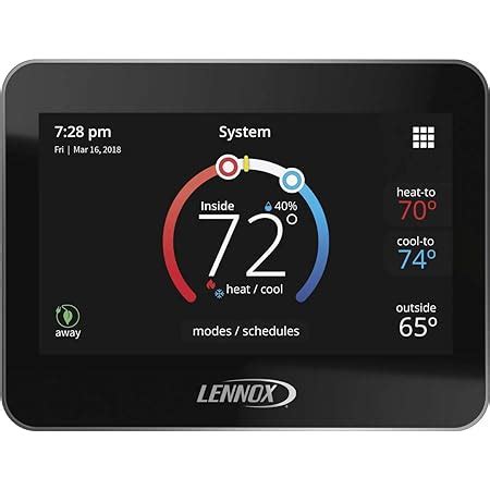 programmable smart thermostats lennox cs comfortsense   program thermostat  day