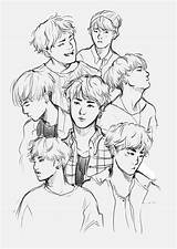 Onlinecoloringpages Yoongi sketch template