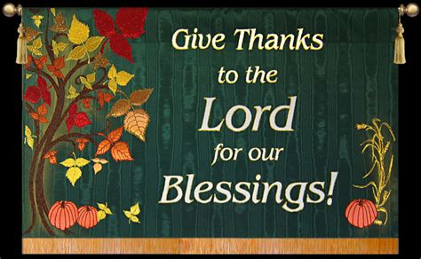 give    lord   blessings harvest church banner