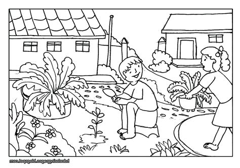 sketches  village scenery coloring pages
