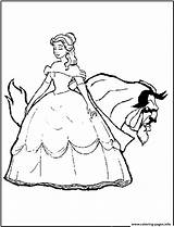 Coloring Beast B4fd Belle Princess Disney Beauty Pages Printable sketch template