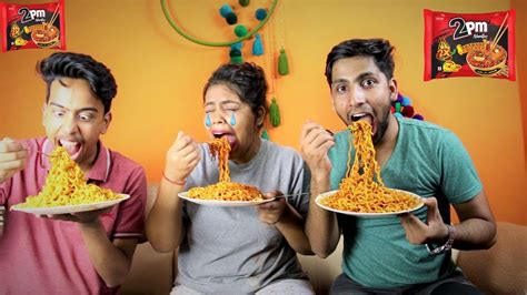 2pm Spicy Noodles Funny Noodles Challenge Ft Pratham Ranjan Youtube