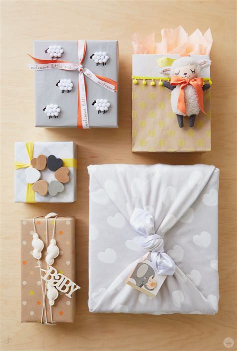baby gift wrap ideas showered  love thinkmakeshare