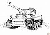 Coloring Army Pages Tanks Print sketch template