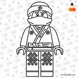 Ninjago Zane Letsdrawkids Paintingvalley Kleurplaat sketch template