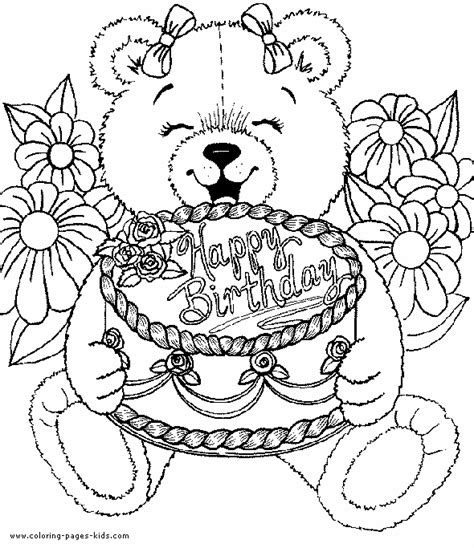 happy birthday coloring pages coloring pages  kids