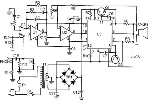 watt amplifier circuit
