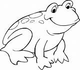 Coloring Frog Pages Printable sketch template