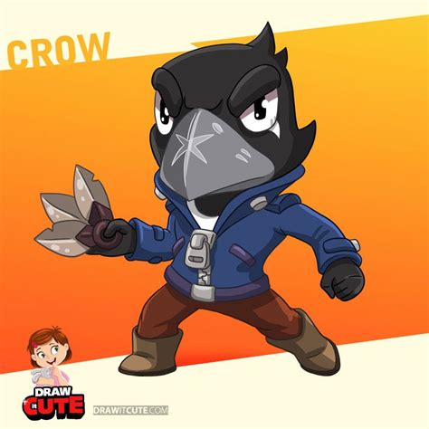 draw crow super easy brawl stars drawing tutorial draw