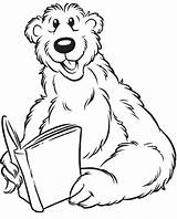 Coloring House Big Bear Blue Pages Clipart Inthe Library sketch template