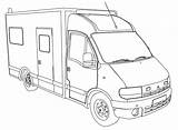 Coloring Minivan Getcolorings Ambulance Pages sketch template