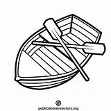 Boat Outline Clip Drawing Pontoon Two Paddles Row Vectors Clipart Clipartmag Premium Paintingvalley Paddle Publicdomainvectors sketch template